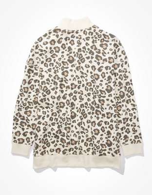 Женские худи American Eagle AE Fleece Oversized Mock Neck Sweatshirt — фото 4