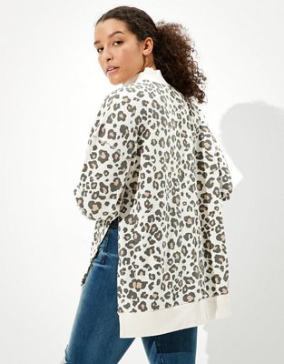 Женские худи American Eagle AE Fleece Oversized Mock Neck Sweatshirt — фото 2