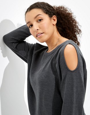 Scoop neck store sweatshirt