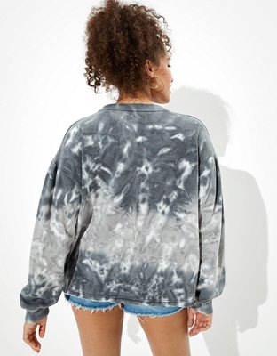 Женские худи American Eagle AE Forever Puff Sleeve Crew Neck Sweatshirt — фото 2