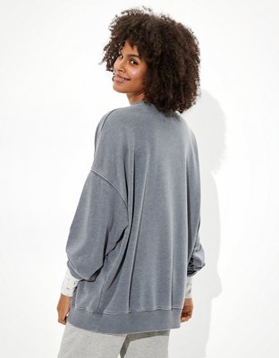 AE Oversized Fleece Crew Neck Sweatshirt