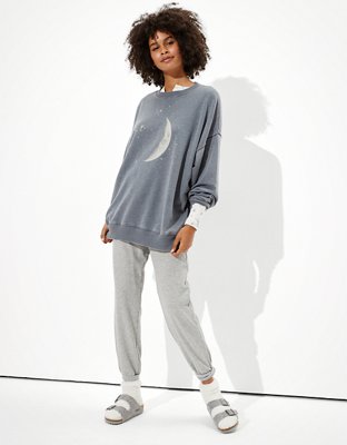 AE Oversized Fleece Crew Neck Sweatshirt