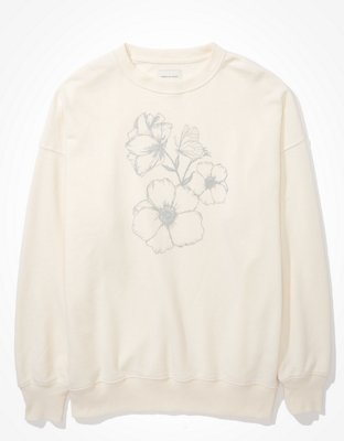 AE Oversized Fleece Crew Neck Sweatshirt