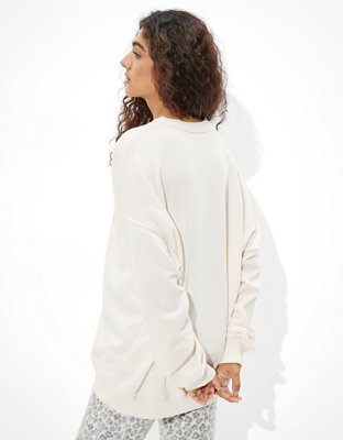 AE Oversized Fleece Crew Neck Sweatshirt