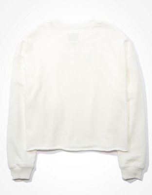 Женские худи American Eagle AE Forever Cutoff Crew Neck Sweatshirt — фото 4