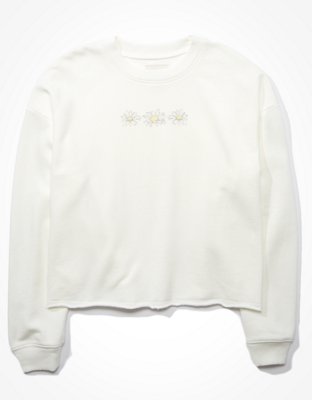 Женские худи American Eagle AE Forever Cutoff Crew Neck Sweatshirt — фото 3