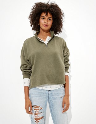 quarter zip up sweatshirt