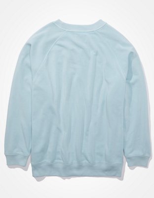 Женские худи American Eagle AE Forever Oversized Raglan Crew Neck Sweatshirt — фото 4