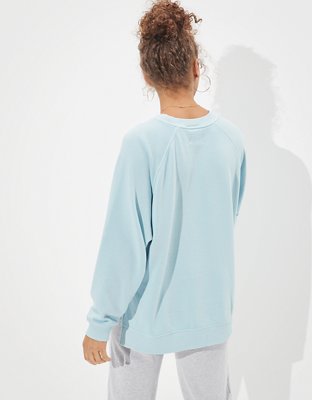 Женские худи American Eagle AE Forever Oversized Raglan Crew Neck Sweatshirt — фото 2