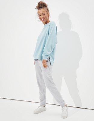Женские худи American Eagle AE Forever Oversized Raglan Crew Neck Sweatshirt — фото 5