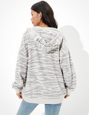 Женские худи American Eagle AE Fleece Printed Zip Up — фото 2
