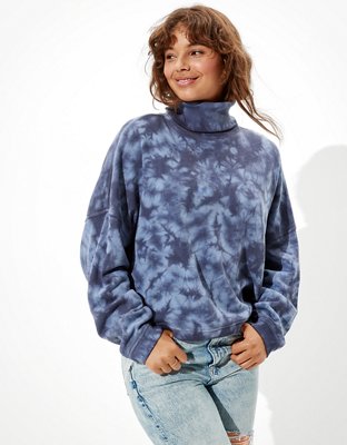 ae fleece cropped crew neck sweatshirt