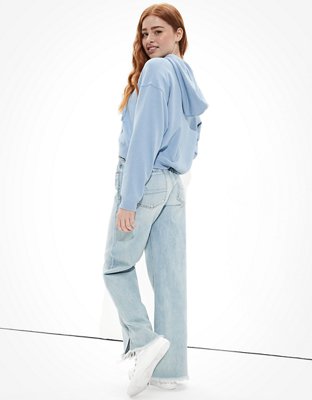 AE Fleece Cropped Zip-Up Hoodie