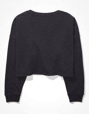 AE Fleece Cropped Crew Neck Sweatshirt