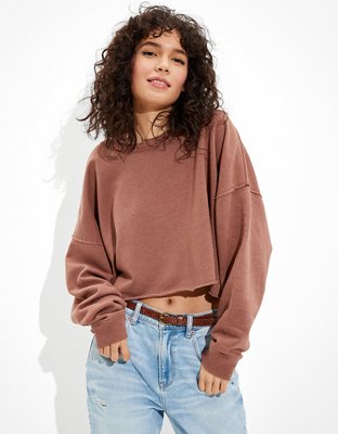 DRESSOLE Women's Cropped Fleece Sweatshirt Crewneck Long Sleeve Casual  Pullover Crop Tops (as1, Alpha, s, Regular, Regular, Black) : :  Clothing, Shoes & Accessories