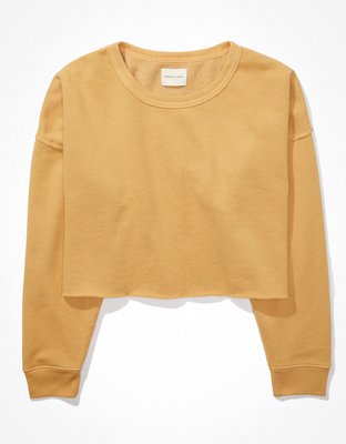 AE Fleece Cropped Crew Neck Sweatshirt