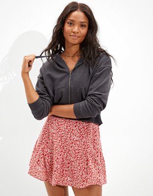 AE Fleece Cropped Zip-Up Hoodie