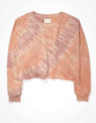 AE Fleece Cropped Crew Neck Sweatshirt