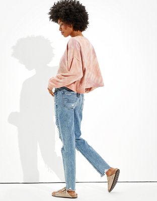 AE Fleece Cropped Crew Neck Sweatshirt