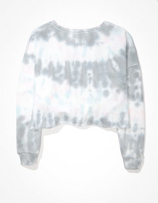 Женские худи American Eagle AE Fleece Cropped Crew Neck Sweatshirt — фото 4