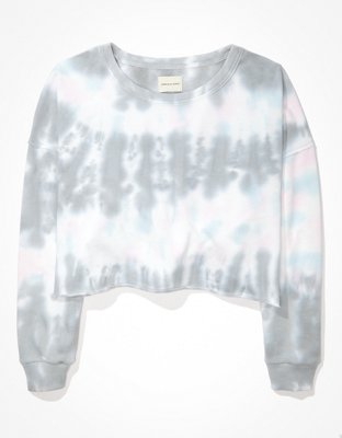 Женские худи American Eagle AE Fleece Cropped Crew Neck Sweatshirt — фото 3