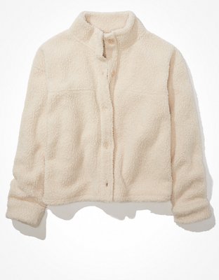 AE Sherpa Button-Up Shacket