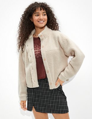 AE Sherpa Button-Up Shacket