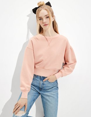 Agolde balloon outlet sleeve cropped sweatshirt