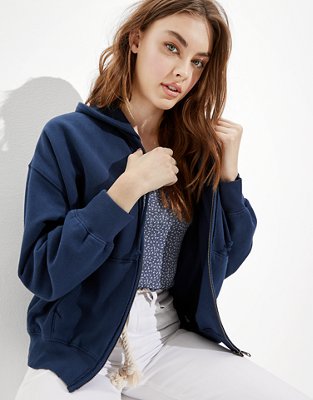 Женские худи American Eagle AE Oversized Zip-Up — фото 5