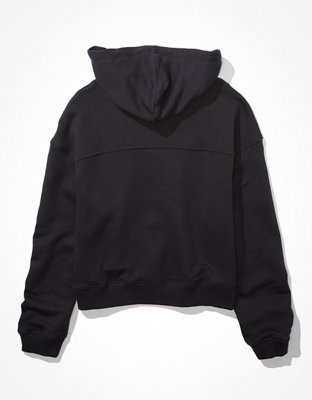 AE Cropped Zip-Up Bomber Hoodie