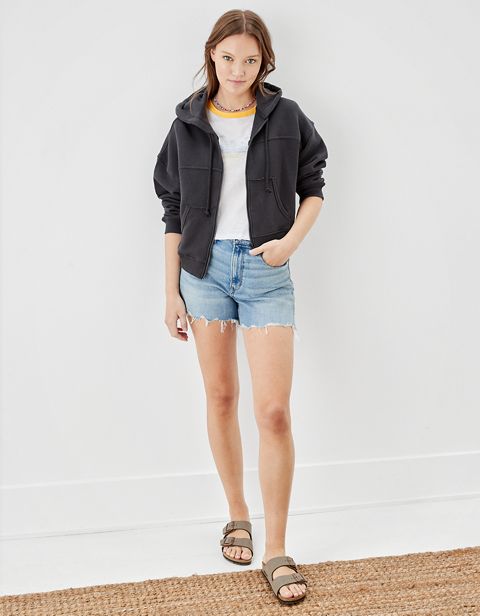Женские худи American Eagle AE Cropped Zip-Up Bomber