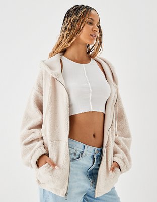 Forever 21 hotsell sherpa hoodie