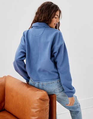 Женские худи American Eagle AE Cropped Polo Sweatshirt — фото 2