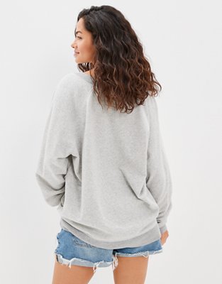Женские худи American Eagle AE Oversized V-Neck Sweatshirt — фото 2