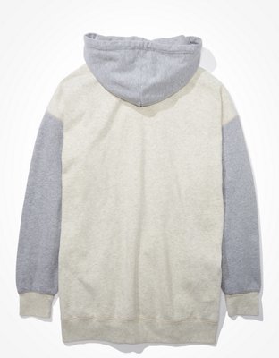 AE Oversized Colorblock Tunic Hoodie
