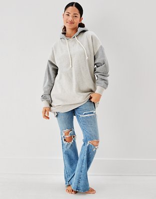AE Oversized Colorblock Tunic Hoodie