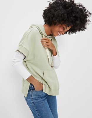 AE Cropped Quarter-Zip Sweatshirt