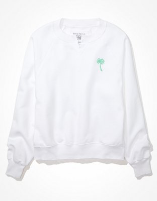 AE Notch Neck Graphic Sweatshirt