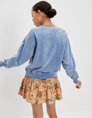 AE Notch Neck Graphic Sweatshirt