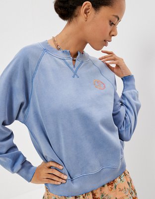 Женские худи American Eagle AE Notch Neck Graphic Sweatshirt — фото 2