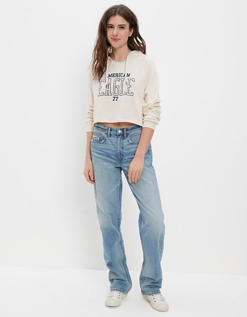 Женские худи American Eagle AE Cropped Graphic