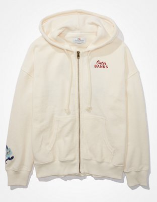 Женские худи American Eagle AE x Outer Banks Oversized Graphic Zip-Up — фото 3