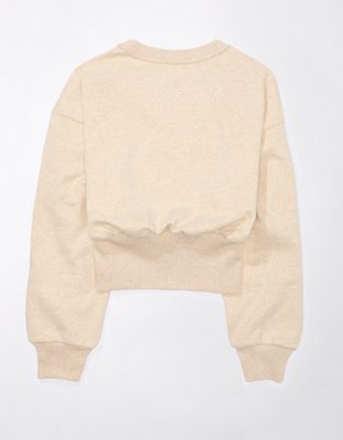 Женские худи American Eagle AE Cropped Fitted-Waist Sweatshirt — фото 4