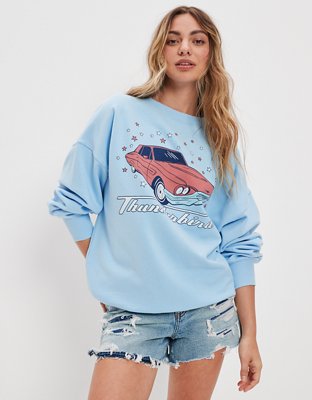 Женские худи American Eagle AE Oversized Thunderbird Graphic Sweatshirt — фото 5