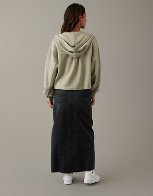 Женские худи American Eagle AE Cropped Shacket — фото 6