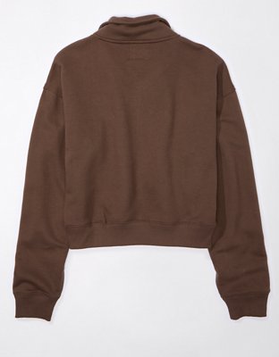 AE Cropped Quarter-Zip Sweatshirt