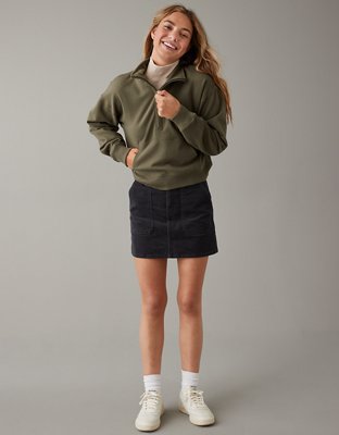 AE Cropped Quarter-Zip Sweatshirt