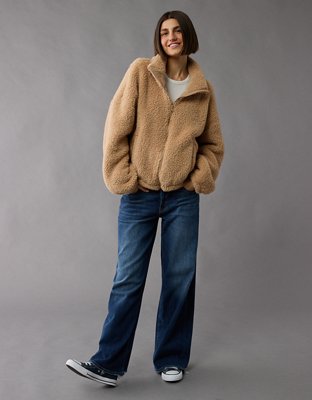 Oversized sherpa sweatshirt best sale