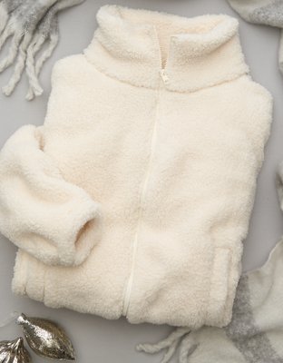 AE Zip-Up Bear Hug Sherpa Sweatshirt