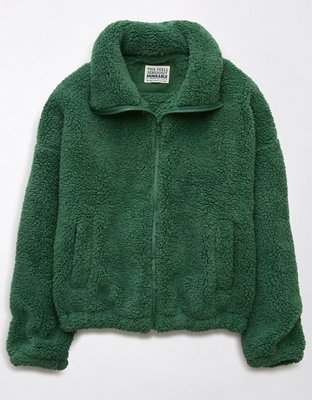 AE Zip-Up Bear Hug Sherpa Sweatshirt